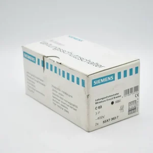 2 Stk. Siemens Leistungsschutzschalter C 63 5SX7 363-7 ( 5SX7363-7 ) Neu