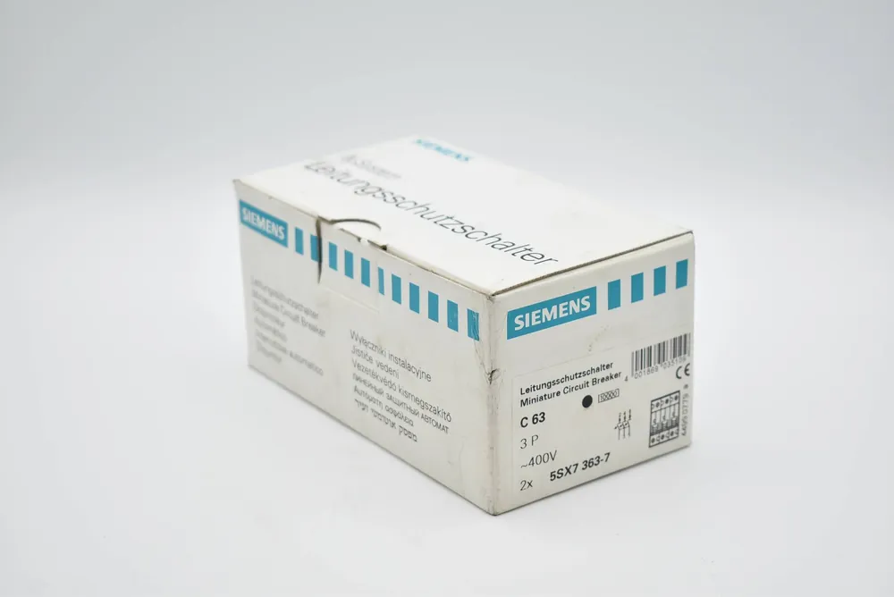 2 Stk. Siemens Leistungsschutzschalter C 63 5SX7 363-7 ( 5SX7363-7 ) Neu