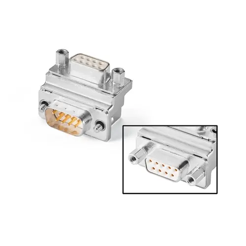 Adapter, D-Sub Buchse, 9-polig auf D-Sub Stecker, 9-polig, abgewinkelt, 6AV6671-8XD00-0AX0 Kostenloser Rückversand