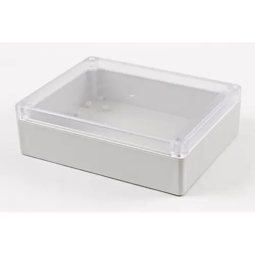 PC Gehäuse, (L x B x H) 186 x 146 x 55 mm, lichtgrau (RAL 7035), IP65, RP1270C Zertifiziert