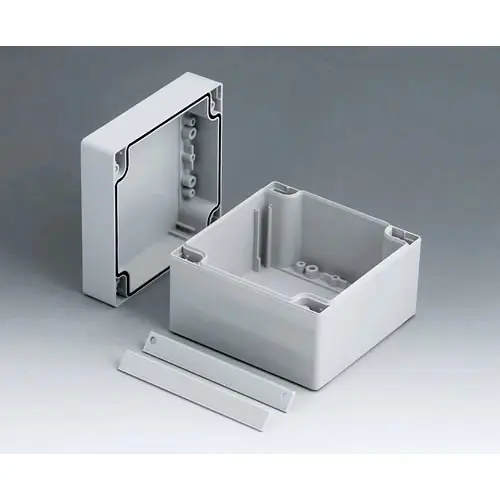 Aktuell ABS Gehäuse, (L x B x H) 120 x 120 x 90 mm, lichtgrau (RAL 7035), IP66, C2112121