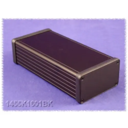 Top-Preis Aluminium Gehäuse, (L x B x H) 160 x 78 x 43 mm, schwarz (RAL 9005), IP54, 1455K1601BK