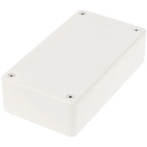 ABS Gehäuse, (L x B x H) 112 x 62 x 31 mm, lichtgrau (RAL 7035), IP54, 1591BGY Geprüft