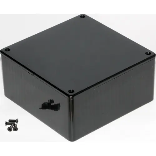 ABS Gehäuse, (L x B x H) 120 x 120 x 59 mm, schwarz (RAL 9005), IP54, 1591UBK Jetzt Bestellen