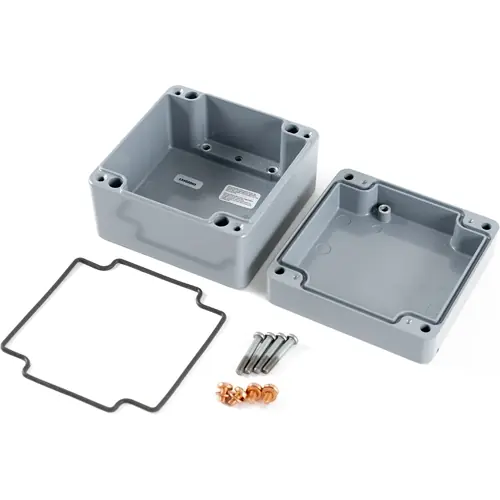 Wasserdichtes Druckgussgehäuse, 140 x 140 x 160, Grau Mega-Angebot