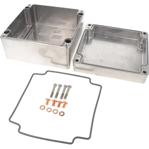 Zertifiziert Wasserdichtes Druckguss-Gehäuse, 180 x 180 x 100, Natur