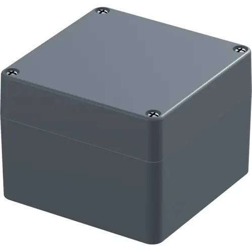 Super-Preis Aluminium HF-Gehäuse, (L x B x H) 122 x 122 x 90 mm, silbergrau, IP67, 26880-001