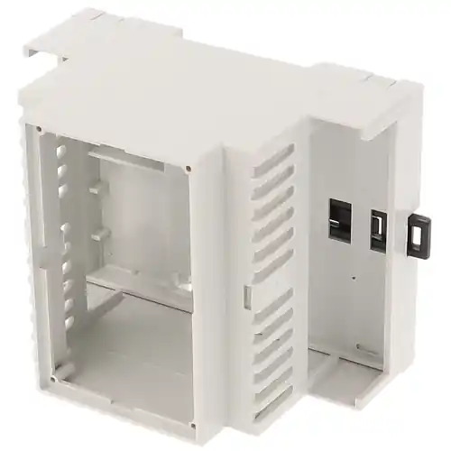 Zertifiziert PPO DIN-Schienengehäuse, (L x B x H) 90 x 71 x 58 mm, grau, 1597DIN4MH53V