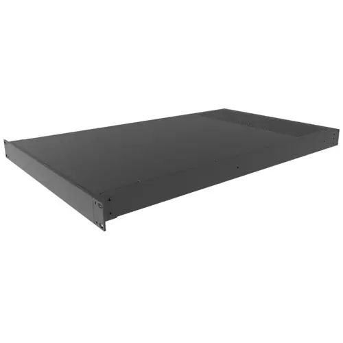19 Zoll Gehäuse, 1 HE, (B x H x T) 422 x 44 x 711 mm, Aluminium, schwarz, RM1U1928VBK Neue Kollektion