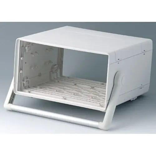 19 Zoll Gehäuse, 42 TE, (B x H x T) 260 x 143 x 250 mm, ABS, grauweiß, A0234470 Neu