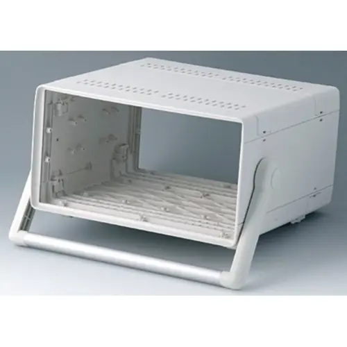 19 Zoll Gehäuse, 42 TE, (B x H x T) 260 x 143 x 250 mm, ABS, grauweiß, A0234670 Letzte Chance