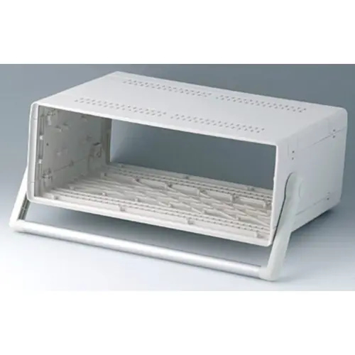 19 Zoll Gehäuse, 63 TE, (B x H x T) 367 x 143 x 250 mm, ABS, grauweiß, A0236670 Preisknaller