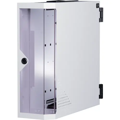 Expressversand 19 Zoll LAN-Wandverteilergehäuse, 4 HE, (B x H x T) 450 x 177 x 383 mm, Stahl, lichtgrau, 213-031-00