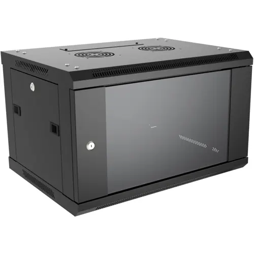19 Zoll Wandgehäuse, 9 HE, (B x H x T) 600 x 500 x 600 mm, Stahl, schwarz, RB-FW9 Must-Have