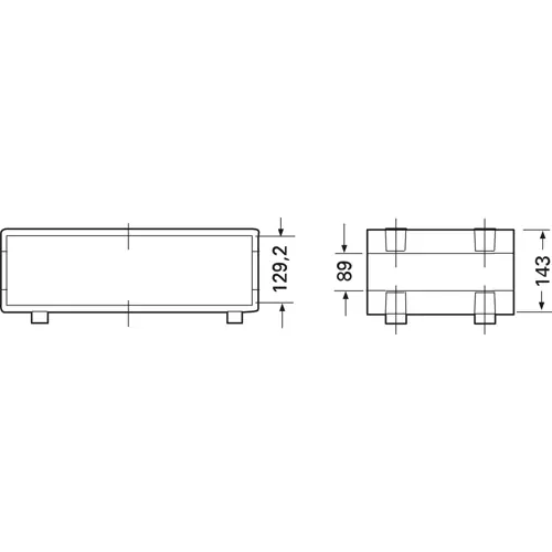 19 Zoll Gehäuse, 63 TE, (B x H x T) 367 x 143 x 250 mm, ABS, weiß, A0236170 Kostenloser Versand