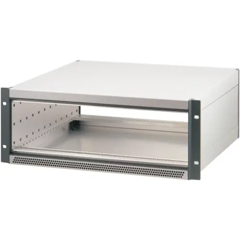 19 Zoll Gehäuse, 3/4 HE/83 TE, (B x H x T) 448.9 x 177 x 435.5 mm, Aluminium, grau, 24571-587 Jetzt Bestellen
