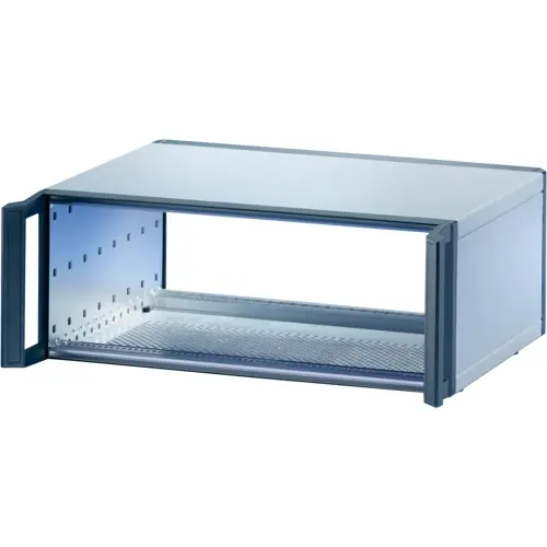 19 Zoll Gehäuse, 5 HE(1-3-1)/28 TE, (B x H x T) 164.4 x 221.5 x 315.5 mm, Aluminium, grau, 24572-216 Rabatt