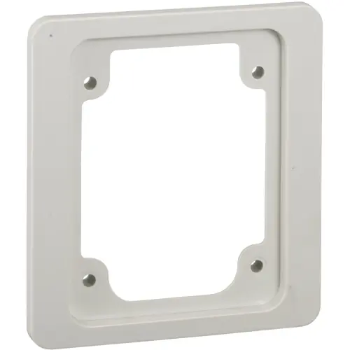 Adapterplatte, rechteckig, Polymer, (B x H) 90 x 100 mm, grau, für Auslass, 13136 Preiswert