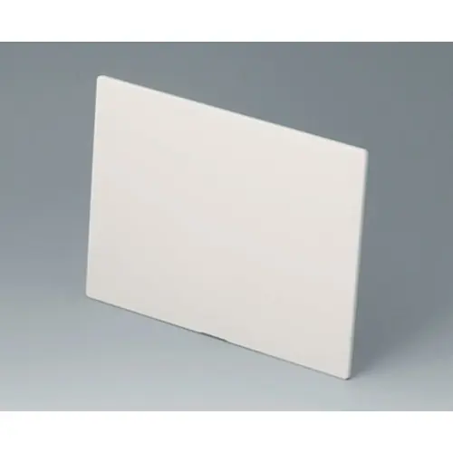 Abverkauf Front-/Rückplatte, gerade, ABS, (B x H) 141.6 x 105.6 mm, grauweiß, B2116407