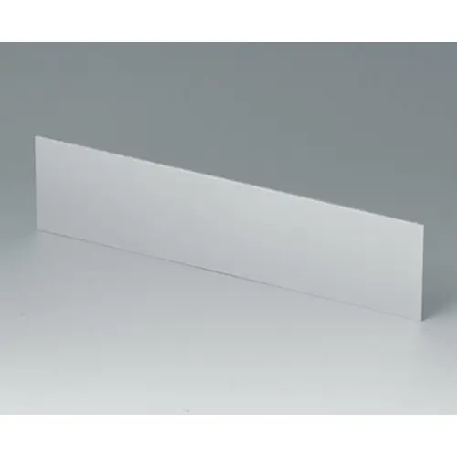 Abverkauf Front-/Rückplatte, gerade, Aluminium, (B x H) 214 x 52 mm, grau, B3123100