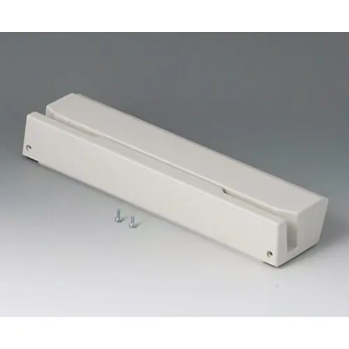 Abdeckung, L mit Schlitz, einteilig, geschlossen, ABS, (B x H x T) 268 x 38 x 67 mm, weiß, B4030917 Schnäppchen