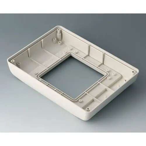 Abverkauf Gehäuseunterteil, ABS, (B x H x T) 190 x 34.5 x 135 mm, grauweiß, B4042757