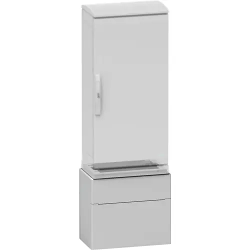 Aktuell Fassung, Polyester, (L x B x H) 310 x 785 x 500 mm, lichtgrau, für Gehäuse, NSYZZ573G