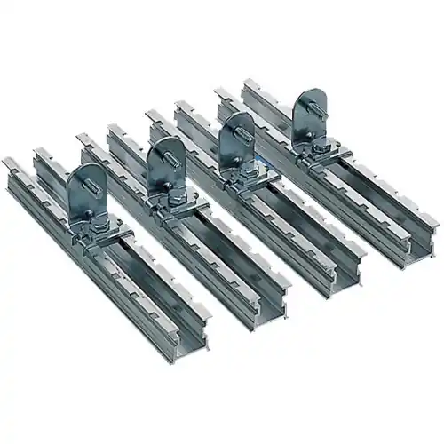 Wochenendangebot Stufenschieber mit Bügel, Set mit 4 Stück, Stahl/Aluminium, (L) 420 mm, für Einstellung der Montageplatte, NSYDPLA3