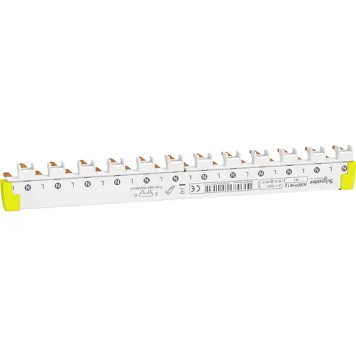 Abverkauf Phasenschiene, (B) 220 mm, weiß, für Leistungsschalter, A9XPH612