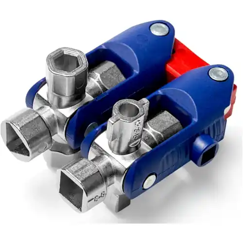 Schaltschrankschlüssel, Innenvierkant-/Dreikant/Doppelbart, L 161 mm, 00 11 06 V04 Preisreduziert