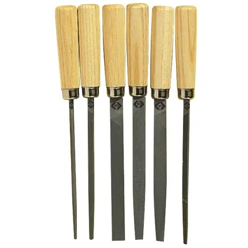 Schlüsselfeilen Satz, 100 mm, 6-teilig Geprüft