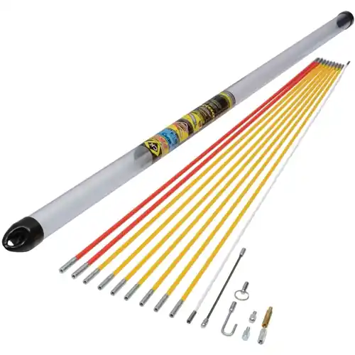 Kostenloser Rückversand MightyRod PRO Kabeleinziehstangen Standard Satz, 10 m