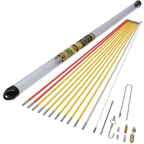 Neue Ware MightyRod PRO Kabeleinziehstangen Super Satz, 12 m