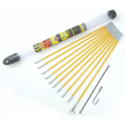 MightyRod PRO Kabel-Einziehstangensatz, 3,3 Meter Neu