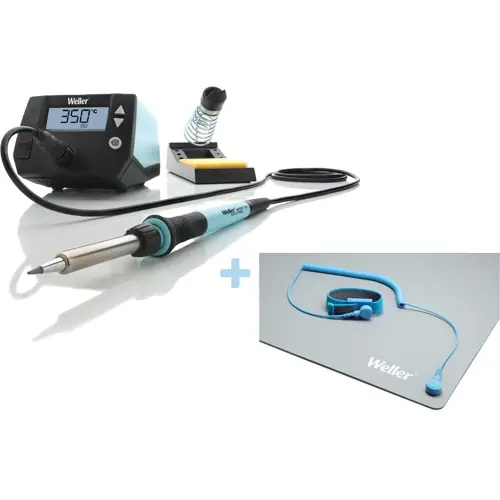 1-Kanal Lötstation-Set, WE-Serie, Weller WE 1010 + T0051403799, 70 W, 230 V Knallerangebot