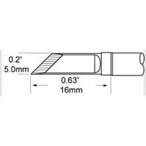Direktkauf Lötspitze, Klingenform, (B) 5 mm, 471 °C, SCP-DRK50
