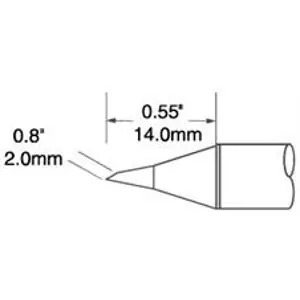 Direkt Vom Hersteller Lötspitze, Hufform, (D x L x B) 2 x 14 x 2 mm, SFV-DRH20