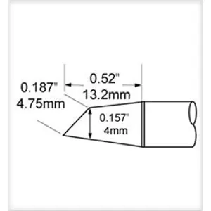 Bestpreis Lötspitze, Klingenform, (B) 4 mm, SFV-DRH440A