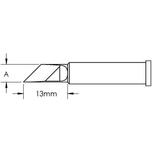 Aktuell Lötspitze, Messerform, (L x B) 13 x 5 mm, GT6-KN0050P
