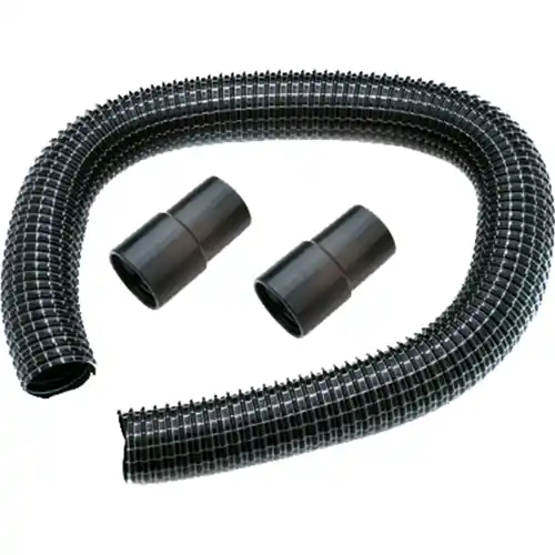 Absaugschlauch, Ø 40 mm, 1,0 m und 2 Verbindungsstücke auf 50 mm, Weller T0053631699 für Zero Smog 20T, WFE 20D Nur Heute