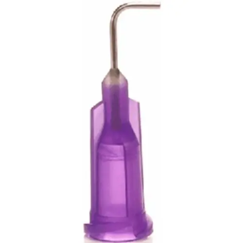 Abverkauf Dosiernadel, gebogen 90°, (L) 12.7 mm, violett, Gauge 21, 921050-90BTE, Packung mit 50 Stück