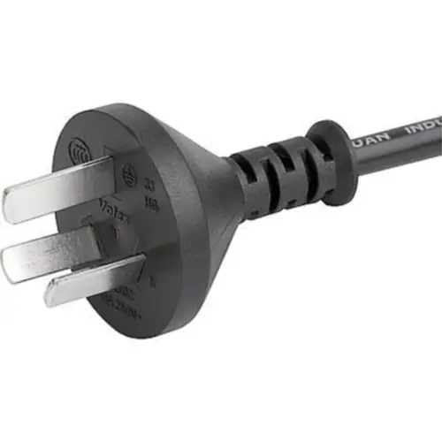 Solange Der Vorrat Reicht Geräteanschlusskabel, China, Stecker Typ I, gerade auf C13-Dose, gerade, RVV 300/500 3x1,0 mm², schwarz, 2 m, 6051.2032