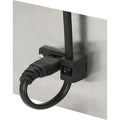 Zugentlastungs-Set, Europa, C8-Stecker, gerade, schwarz, 4 m, 6160.0115 Günstig